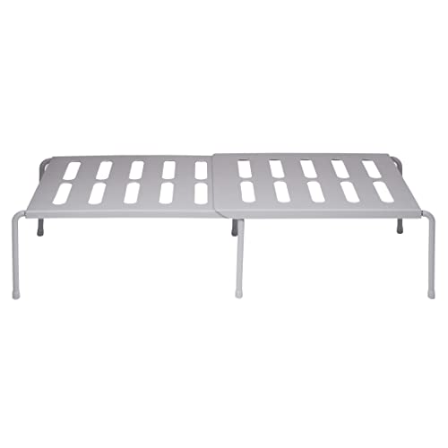 Klaxon Arlo Foldable Storage Organizer Stand | Multipurpose Bathroom & Kitchen Organizer Rack (Grey) - Image 1