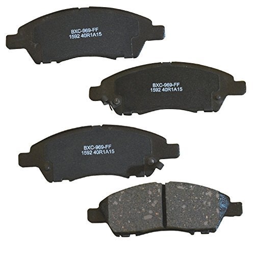 Bendix Premium SBC1592 Ceramic Front Brake Pads for Nissan March 2020-2015, Micra 2019-2015, Note 2019-2014, V-Drive 2020, Versa 2019-2012, Versa Note 2019-2014 - Image 1