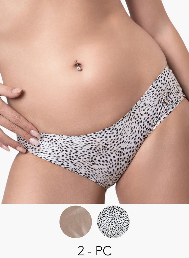 Aadaraya Set of 2 - Aadaraya Hipster Brief with Elasticated Waistband