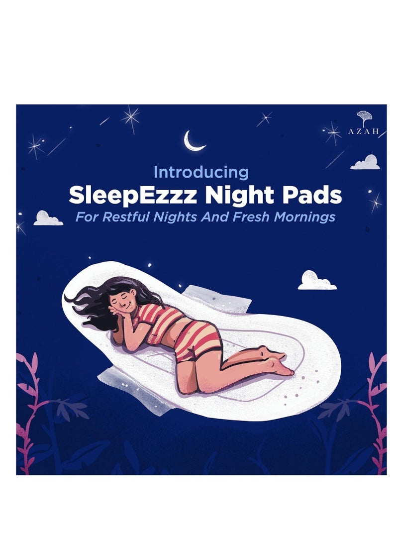 Azah XXL+ Sanitary Napkins for Women [Pack of 30] | 350MM Large Night Pads | Cottony Soft Sanitary Pads for Women | XXL+ Pads for Women | Leak Proof for Overnight Protection | Extra Long & Wide Back - Image 2