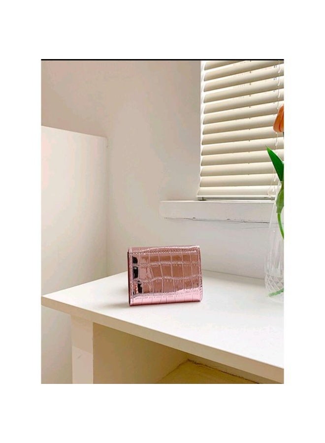 Mini Women’s Shiny Leather Wallet – Elegant Compact Design, Lightweight, Practical & Perfect for Everyday Use - Image 4
