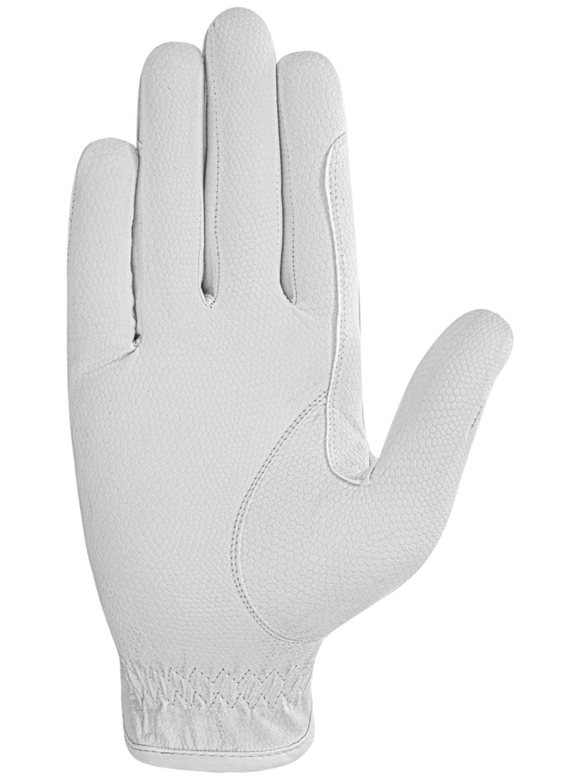 ROYAL RIDERS® 0666 Sero-Grip Tackified Serino-KT Professional Riding Gloves for Men & Women - #10060666 (White) - Image 4