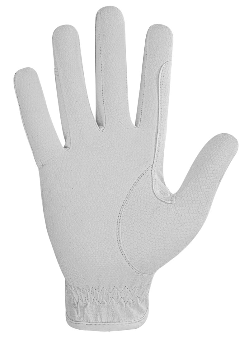 ROYAL RIDERS® 0666 Sero-Grip Tackified Serino-KT Professional Riding Gloves for Men & Women - #10060666 (White) - Image 5