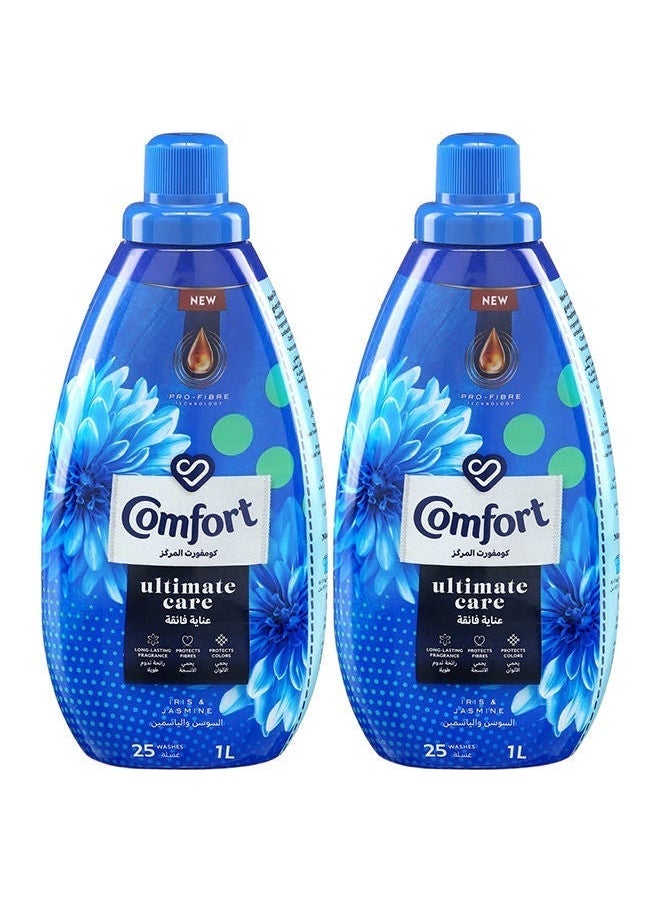Comfort - Ultimate Care Fabric Softener, Iris & Jasmine, Pack Of 2, 1L - Image 1