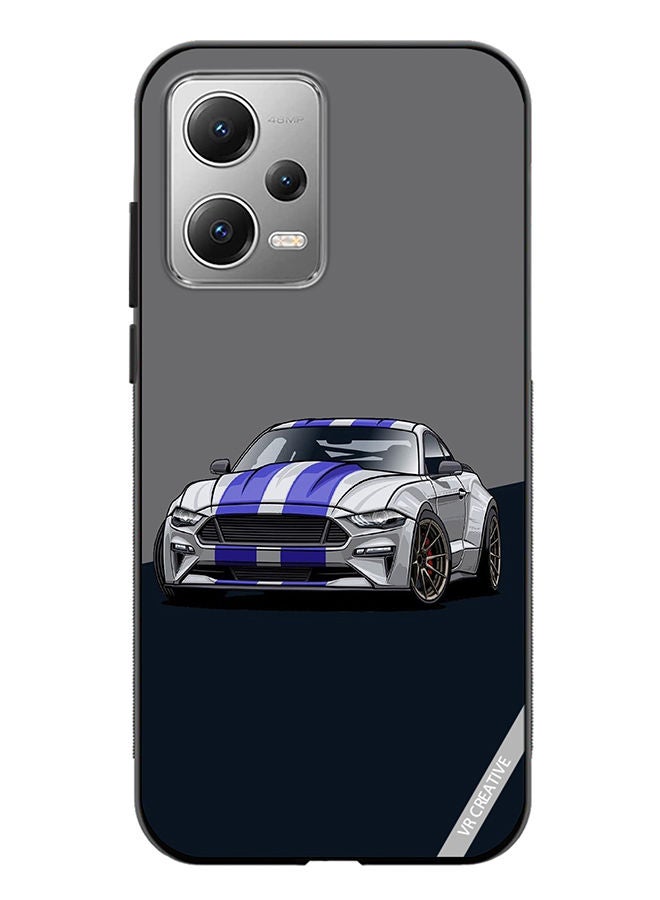 VR CREATIVE Protective Case Cover For Xiaomi Redmi Note 12 Corvette Design Multicolour - Image 1