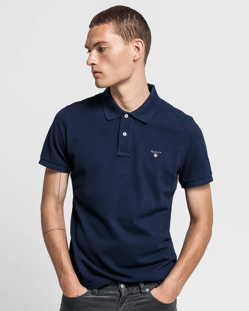 GANT  Gant Original Regular Fit Pique Polo Shirt for Men | Best Price UAE