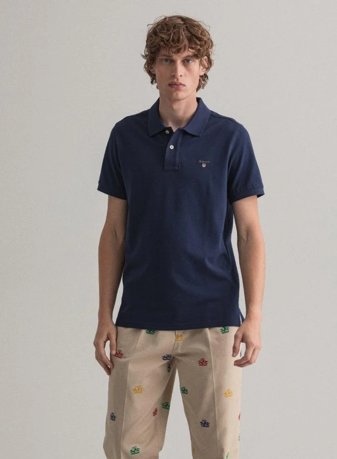 GANT  Gant Original Regular Fit Pique Polo Shirt for Men | Best Price UAE