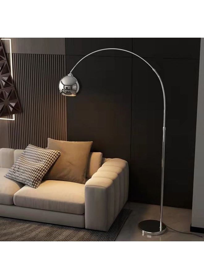 Italian Light Luxury Floor Lamp Living Room Atmosphere Lamp Bedroom Internet Famous Nordic Fishing Lamp Minimalist Sofa Vertical Table Lamp-Light Source Power:Warm Light-Light Color:Large Gold-