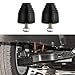 Rebvugr 2PCS Suspension Bump Stop Rear Leaf Spring Bumpers Bump Stops Kit with Nuts Universal Rubber Bump Stop Automotive Accessories for Most Cars Trucks Vans Shock Absorption and Cushioning - Image 2
