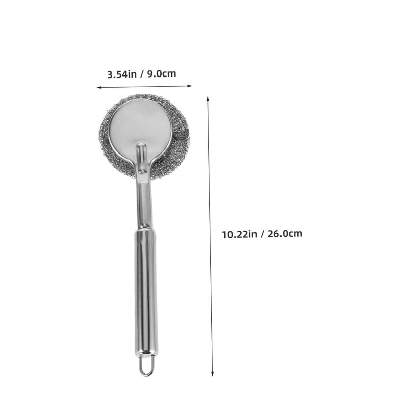 Multifunctional Long Handle Dish Brush Gentle Scrubber for Stainless Steel Cookware - Image 3