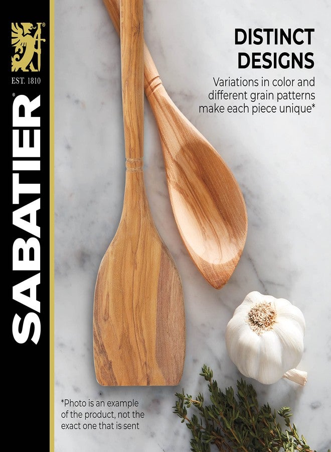 Sabatier Olivewood Turner, Perfect for flipping, scraping, and chopping food, 13.96 x 3.30 x 0.83 " - Image 5