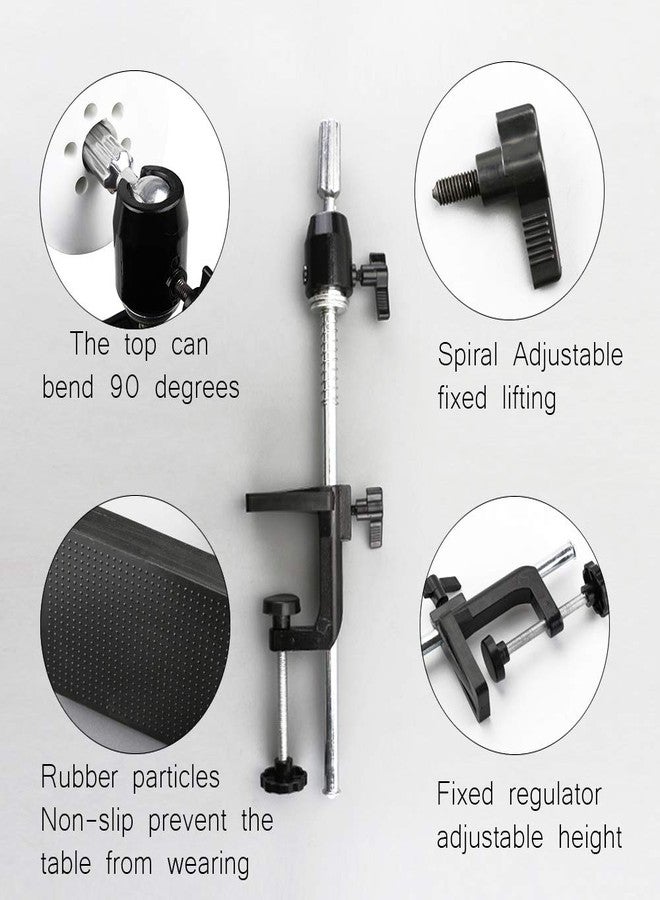 AliLeader Mannequin Head Stand Scalable Wig Stand C Clamp Wig Head Stand Clamp Holder for Cosmetology Wig Holder for Doll Head - Image 4