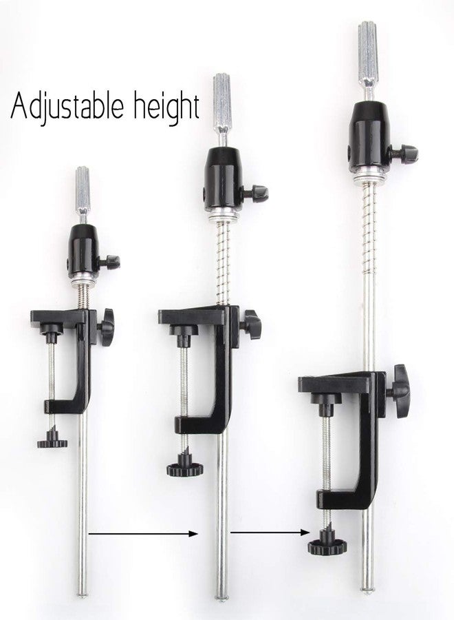 AliLeader Mannequin Head Stand Scalable Wig Stand C Clamp Wig Head Stand Clamp Holder for Cosmetology Wig Holder for Doll Head - Image 2