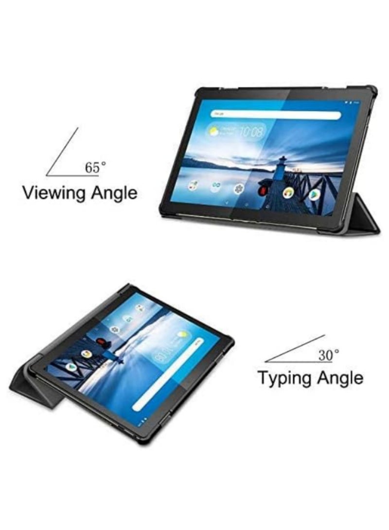 قطعة واحدة لحالة لينوفو تاب M10 مقاس 10.1 بوصة موديل TB-X605F / TB-X605L - غطاء رفيع من جلد البولي يوريثان مغناطيسي مقاوم للصدمات - Image 2