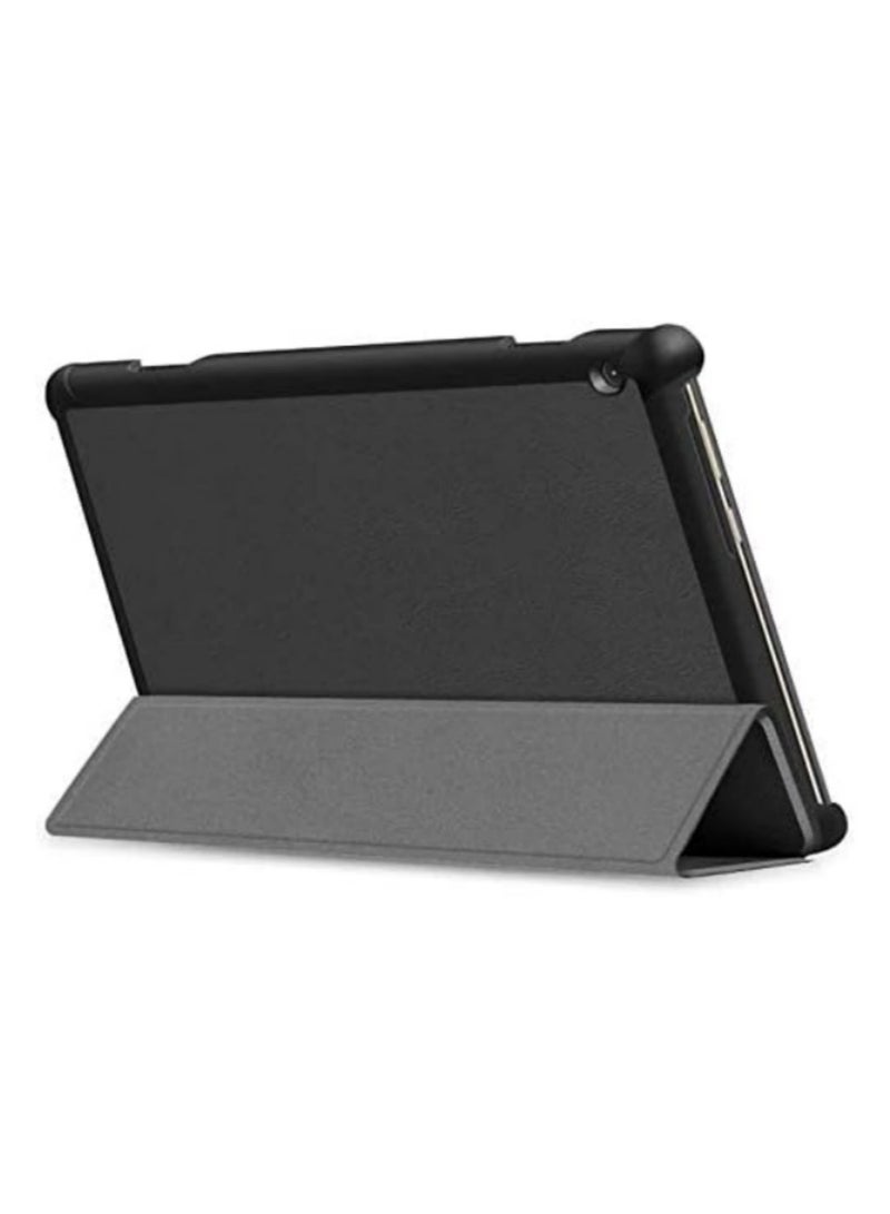 قطعة واحدة لحالة لينوفو تاب M10 مقاس 10.1 بوصة موديل TB-X605F / TB-X605L - غطاء رفيع من جلد البولي يوريثان مغناطيسي مقاوم للصدمات - Image 4