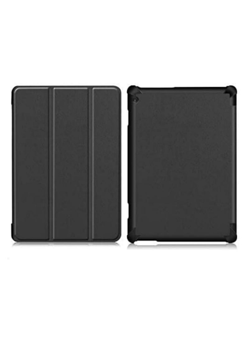 قطعة واحدة لحالة لينوفو تاب M10 مقاس 10.1 بوصة موديل TB-X605F / TB-X605L - غطاء رفيع من جلد البولي يوريثان مغناطيسي مقاوم للصدمات - Image 5