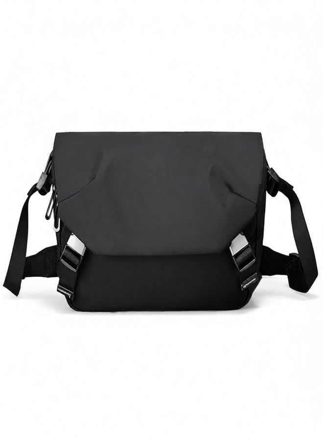 MARK RYDEN New Style Fashion Man Single Shoulder Pack Leisure Student Tooling Package Black Zipper Single Shoulder Pack - Image 1