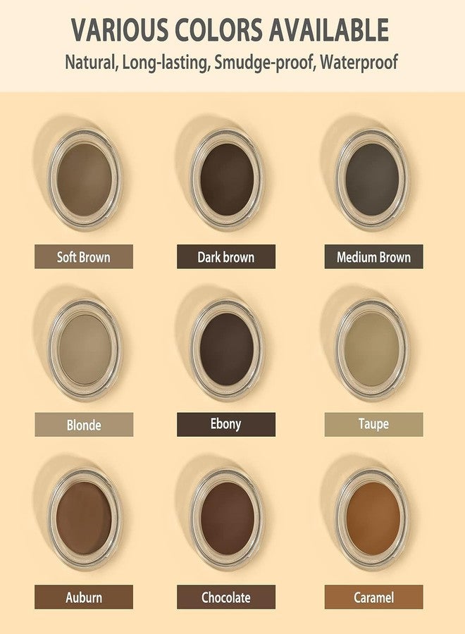 LAVONE Eyebrow Pomade - Waterproof Brow Pomade for Long-lasting Results,Smudge Proof and Sweat Resistant Formula,Natural Eyebrow Makeup for All Skin Types and Tones - Ebony - Image 2