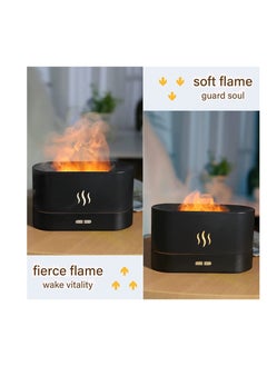 Houmt Air Humidifier with High Performance for Home and Office Essential Oil Diffuser with Flame Light, 180mL Aromatherapy Mist Humidifier, Quiet Aroma Air Diffusers with Auto Shut-Off Protection  - Image 2