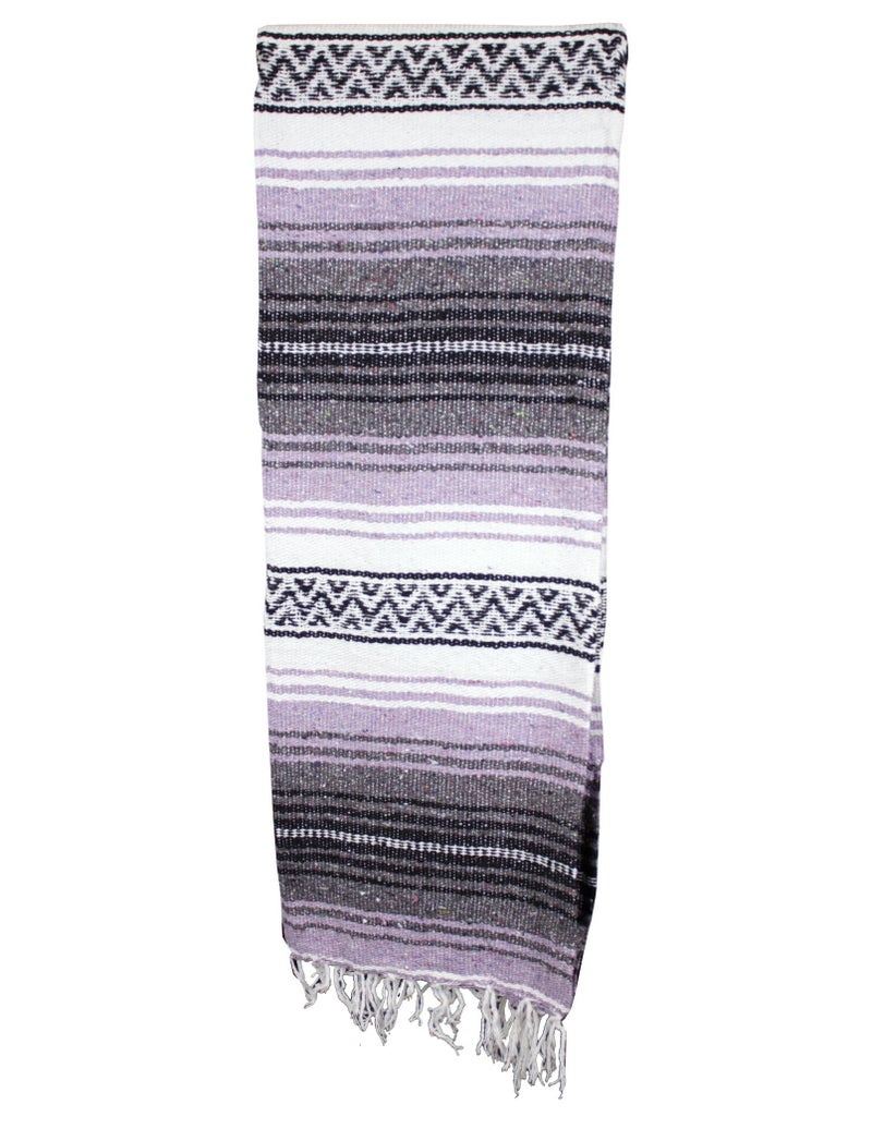 Canyon Creek Authentic Mexican Yoga Falsa Blanket (Light Purple) - Image 3