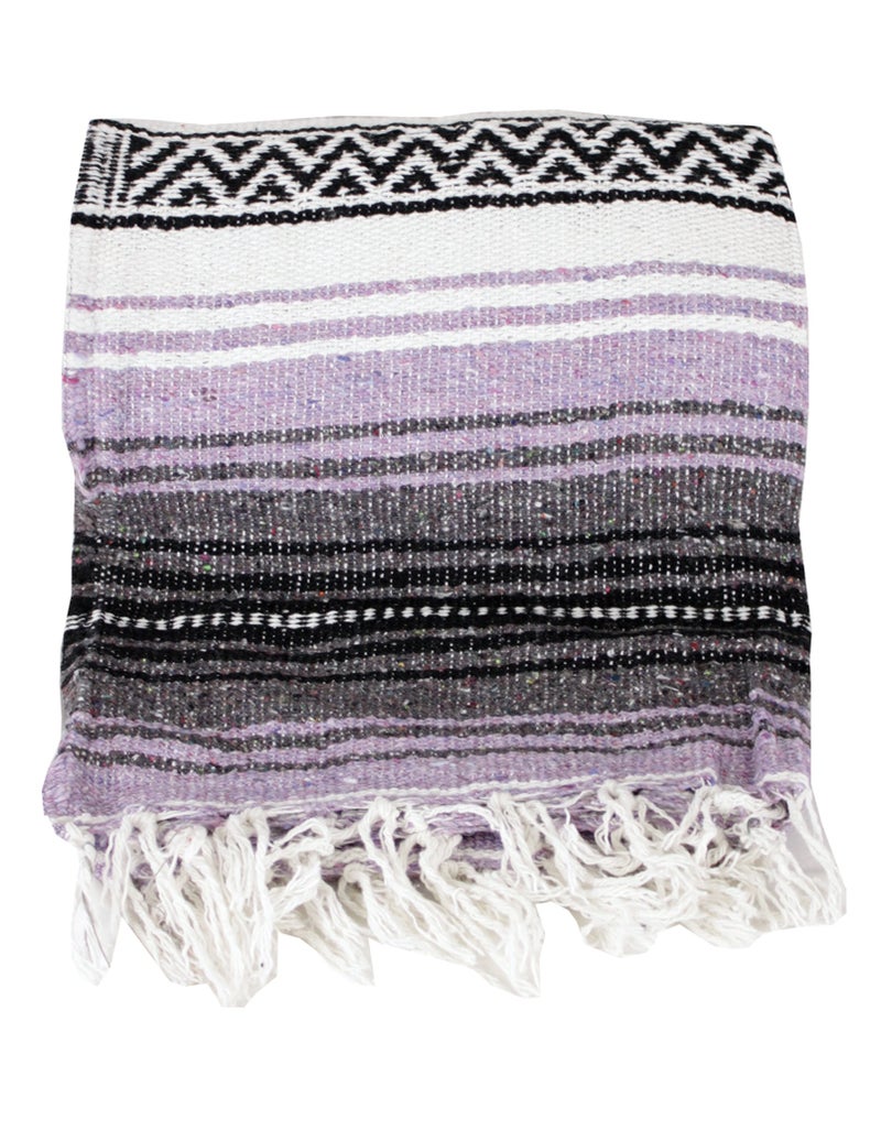 Canyon Creek Authentic Mexican Yoga Falsa Blanket (Light Purple) - Image 2
