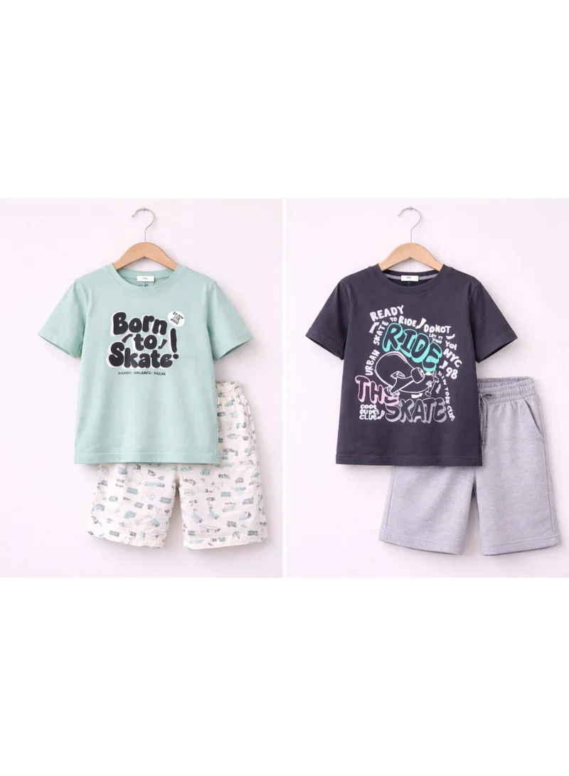 Victor And Jane  Boys’ Multipack – Graphic T-Shirts & Shorts Set (4 Pack) for Men | Best Price UAE
