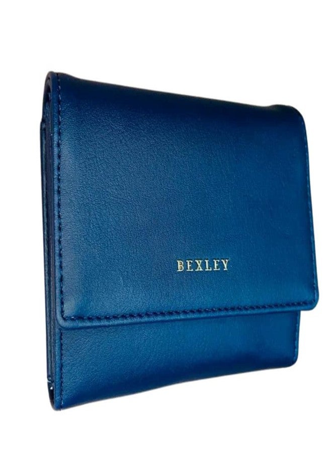 women's Casual Fashion Girls Women Leather Wallet Clutch Purse (Blue)