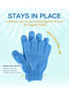 VENDIX 2pcs Exfoliating Gloves - Body Scrub Wash Mitt for Bath & Shower - Exfoliation Bath Glove For Men and Women, bath gloves gives you deep clean and glowing skin  - Image 2