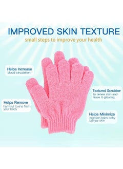 VENDIX 2pcs Exfoliating Gloves - Body Scrub Wash Mitt for Bath & Shower - Exfoliation Bath Glove For Men and Women, bath gloves gives you deep clean and glowing skin  - Image 3