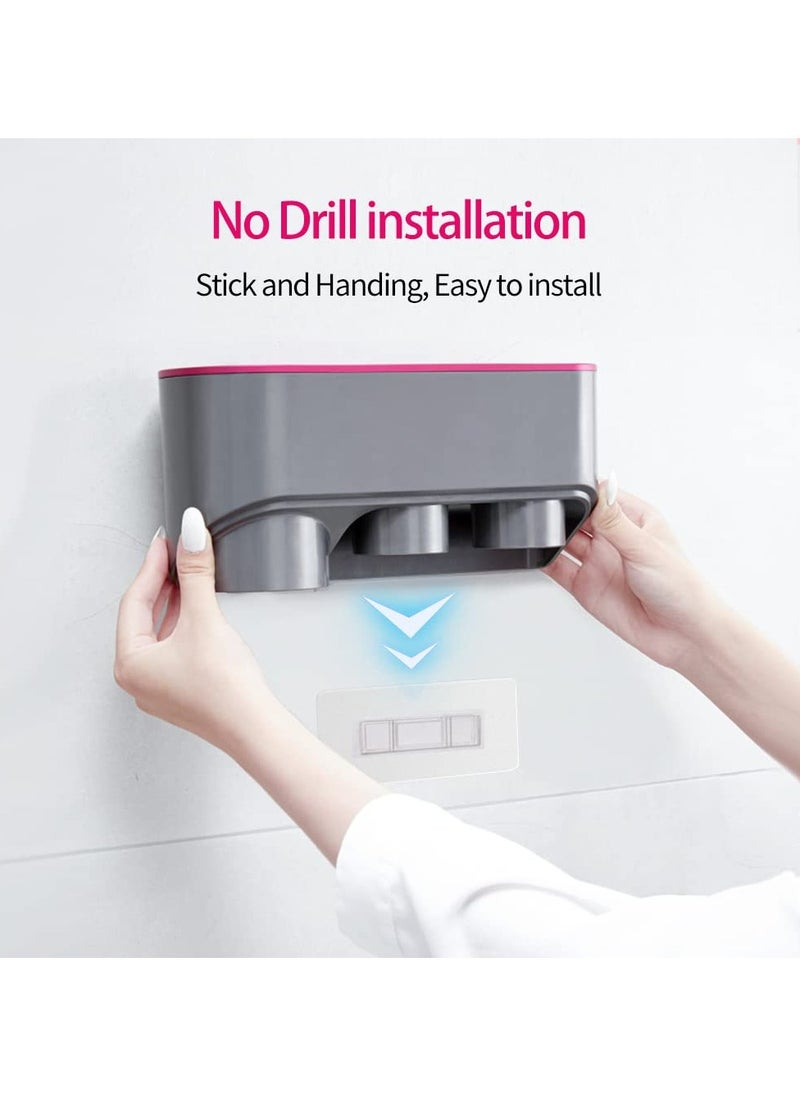 KASTWAVE Hair Dryer Holder for Dyson Supersonic, Self Adhesive 2 in 1 Multi-Function Blow Dryer Holder and Hand Dryer Adapter for Home Bathroom Punch Free Dyson Hair Dryer Holder  - Image 4