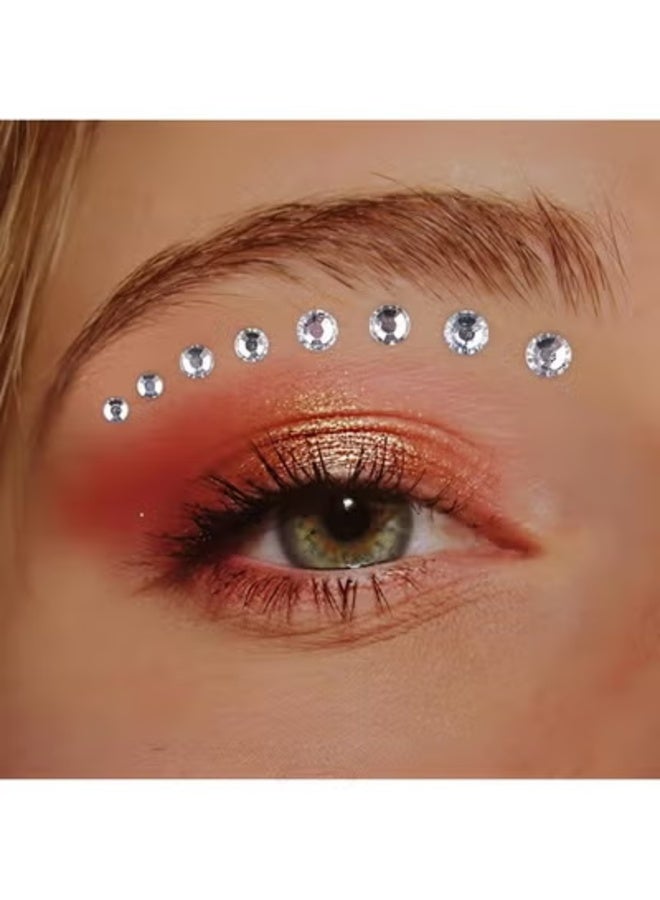 Face Gems Rhinestones – Sparkling Crystal Body Jewels in Different Shapes & Sizes for Face, Body, Clothes, Bags, Shoes, Nails & Hair – Party Makeup Decoration - Image 2