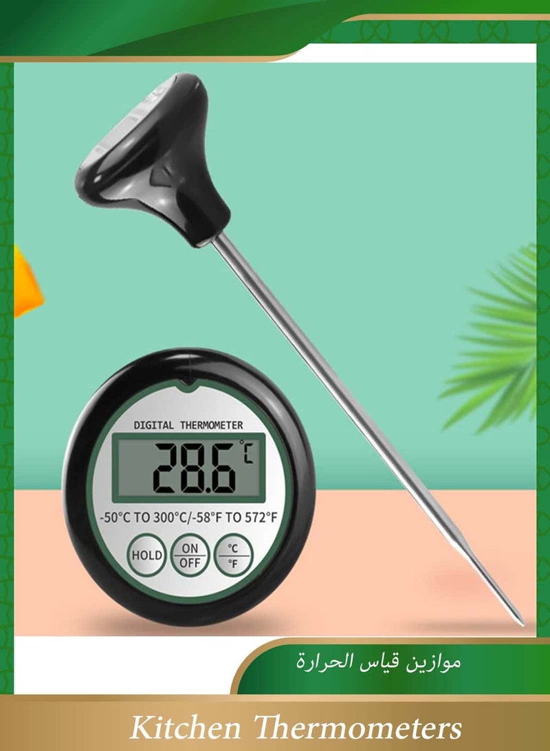 Anmi Kitchen Thermometer Suitable for Milk Coffee and Water(Black) - Image 1