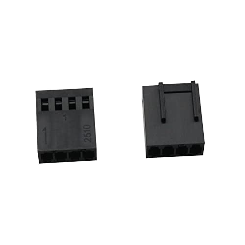 DGBRSM 5 Set Female 4-Pin PWM Fan Connector Kit - 5pcs 4 Pin 4Pin PWM Fan Female Connector and 20pcs Terminal Crimp Pins - Image 2