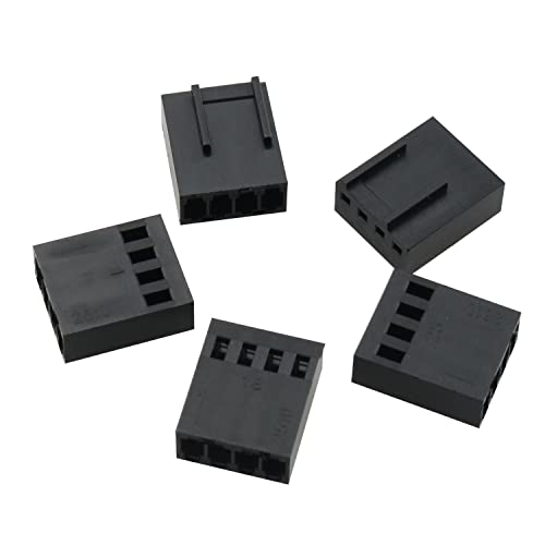 DGBRSM 5 Set Female 4-Pin PWM Fan Connector Kit - 5pcs 4 Pin 4Pin PWM Fan Female Connector and 20pcs Terminal Crimp Pins - Image 3