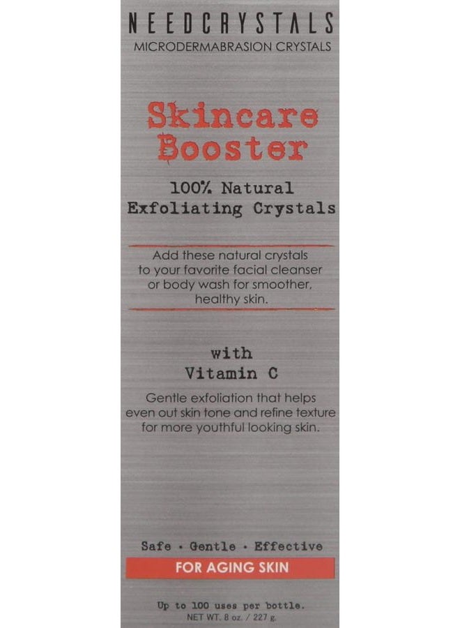 NeedCrystals Microdermabrasion Crystals, DIY Face Scrub with Vitamin C. Natural Facial Exfoliator for Dull or Dry Skin Improves Wrinkles, Anti-Aging, Skin Texture & Brightening. 8 oz - Image 2