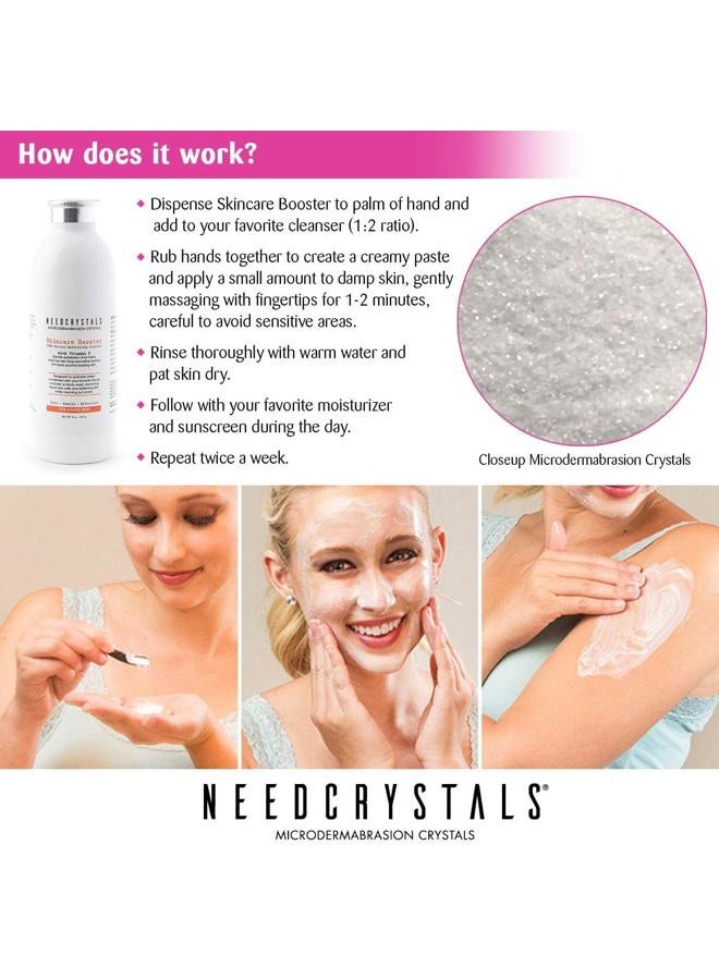 NeedCrystals Microdermabrasion Crystals, DIY Face Scrub with Vitamin C. Natural Facial Exfoliator for Dull or Dry Skin Improves Wrinkles, Anti-Aging, Skin Texture & Brightening. 8 oz - Image 5