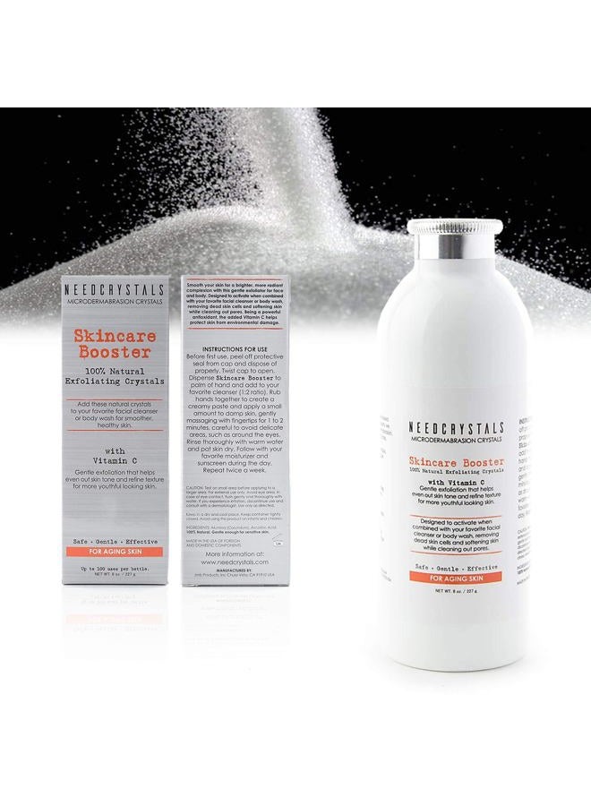 NeedCrystals Microdermabrasion Crystals, DIY Face Scrub with Vitamin C. Natural Facial Exfoliator for Dull or Dry Skin Improves Wrinkles, Anti-Aging, Skin Texture & Brightening. 8 oz - Image 4