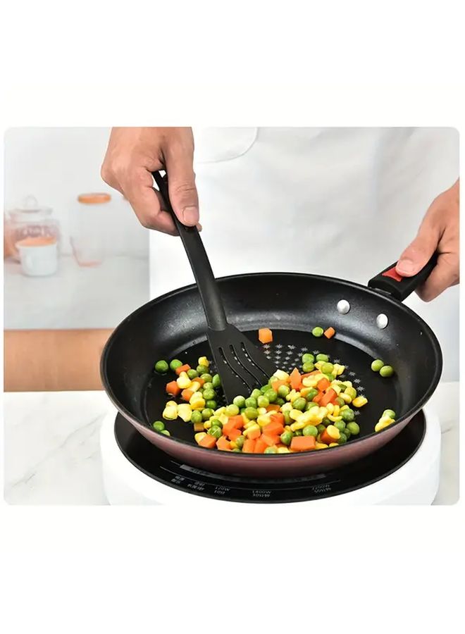 Black Nylon Kitchenware Set 3Pcs Non Stick Pot Spatula Rice Spoon Fork Portable Tableware - Image 5