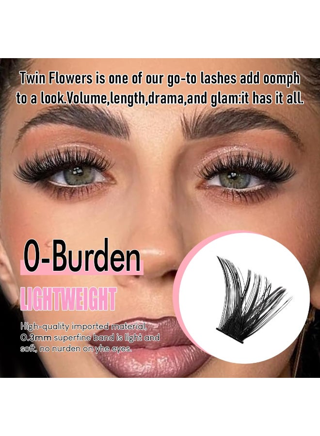 Azenlo Natural Lash Clusters Kit Wispy Eyelash Clusters 120 pcs Cluster Eyelash Extensions C Curl Individual Lashes 1016 mm Mix Length Natural Look 80D KIT 120 Pcs - Image 4