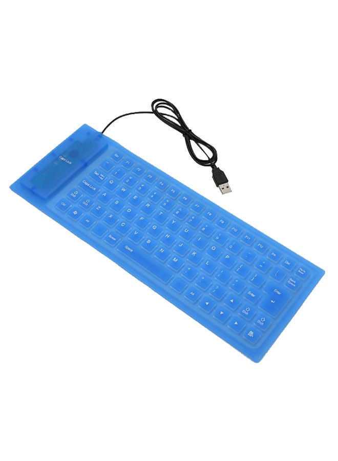NIBEMINENT Flexible Rollup Keyboard - English Blue  - Image 1
