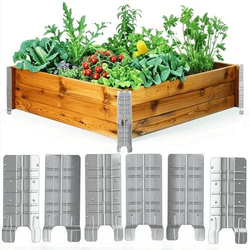 KR. LIF 8" Raised Garden Bed Corner Brackets 8 PCS - Pallet Collar Hinges -Stackable and Collapsible for Custom-Depth Raised Garden Bed, Pet Enclosures, Home Storage, and Organization Solutions (8) - Image 4