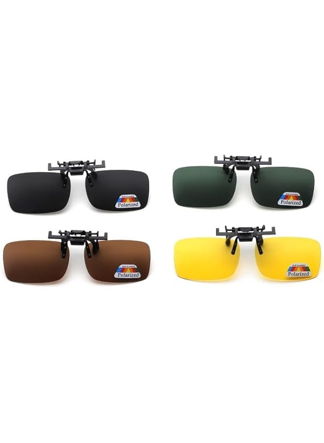 بروماس مشبك مستقطب على النظارات الشمسية القابلة للطي فوق النظارات الطبية وإطارات نظارات القراءة، مشبك ملائم للرجال والنساء في النظارات الشمسية للجنسين - Image 3