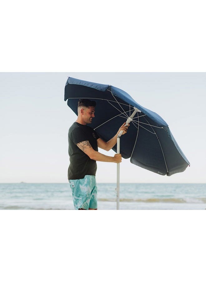 PICNIC TIME ONIVA - a Brand Outdoor Canopy Sunshade Beach Umbrella 5.5' - Small Patio Umbrella - Beach Chair Umbrella, (Navy Blue) - Image 5