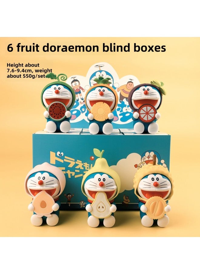 Generic - And Fast Delivery Doraemon Blind Box Hand-held National Jingle Travel Around The World Blue Fat Man Home Gashapon Ornaments-Color:8 Generations Of Cat Ear Jingle Cat Blind Boxes Are Random - Image 1