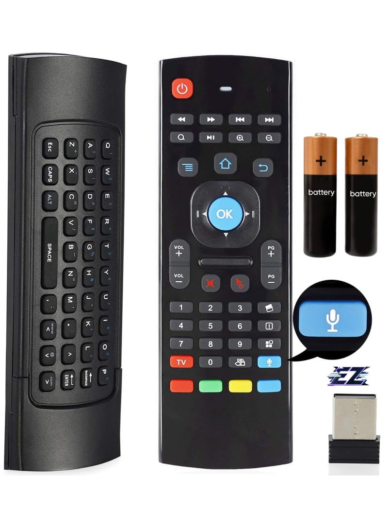 ELTRAZONE 2.4GHz Wireless Mini Mouse Remote Control with Audio Input for Android TV and IR Remote Control for Android TV Box Mini PC Mac OS with battery - Image 1
