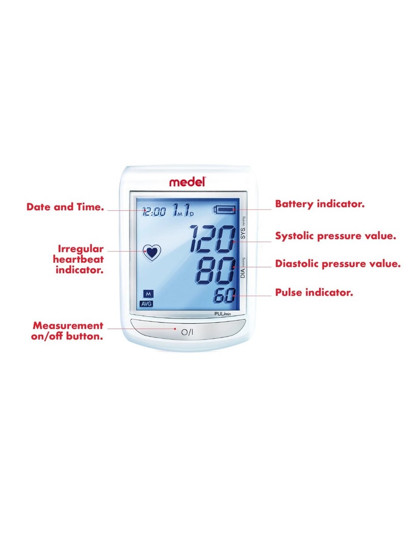 medel Smart Digital Blood Pressure Monitor – High Accuracy with Large Clear Display - Image 3