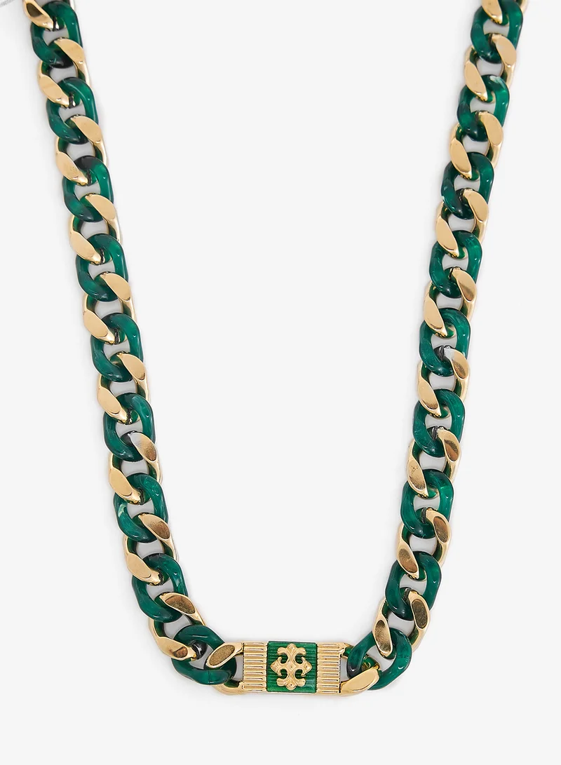 GUESS Rebel Moon Logo Necklace