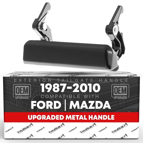 T1A Tailgate Handle Latch Assembly Upgraded Metal Compatible with 19932003 Ford Ranger 19942010 Mazda B2300 B4000 9801 Mazda B2500 9408 Mazda B3000 OEM F87Z9943400AAF 79603 FO1915103 - Image 1