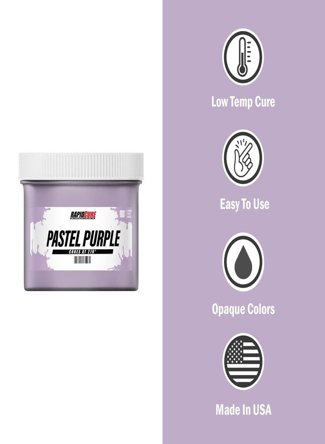 Screen Print Direct Rapid Cure® Screen Printing Ink Pastel Purple (8 oz.) - Plastisol Ink for Screen Printing Fabric - Low Temperature Curing Plastisol by Screen Print Direct - Purple Plastisol Ink for Silk Screens - Image 4