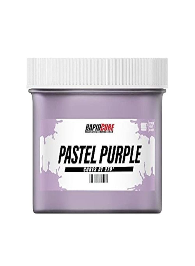 Screen Print Direct Rapid Cure® Screen Printing Ink Pastel Purple (8 oz.) - Plastisol Ink for Screen Printing Fabric - Low Temperature Curing Plastisol by Screen Print Direct - Purple Plastisol Ink for Silk Screens - Image 1